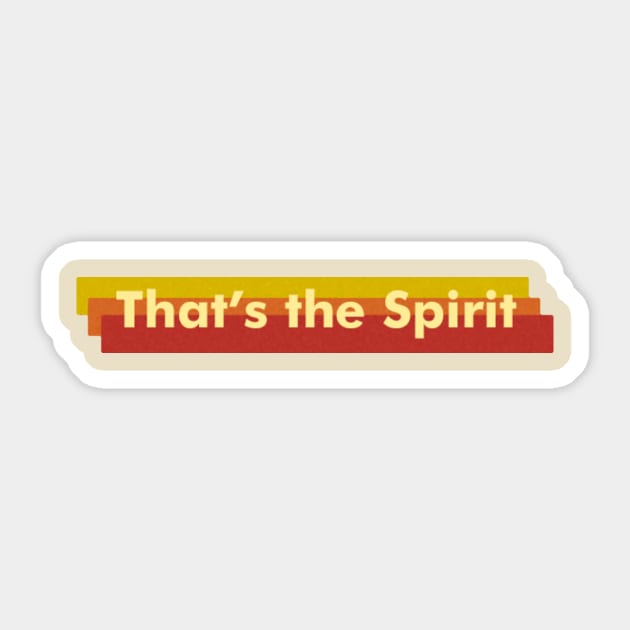 Retro TTS #2 Sticker by ThatsTheSpirit